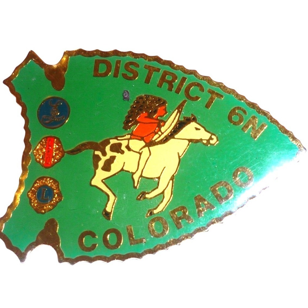 Lions Club‎ International Colorado District 6N Arrowhead Pin Native American